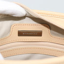 BURBERRY Shoulder Bag Canvas White Silver Auth ep15254-11