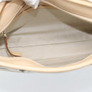 BURBERRY Shoulder Bag Canvas White Silver Auth ep15254-12