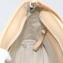 BURBERRY Shoulder Bag Canvas White Silver Auth ep15254-19