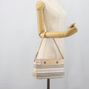BURBERRY Shoulder Bag Canvas White Silver Auth ep15254-22