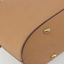 CELINE Shoulder Bag Leather Beige Gold Tone Auth ep15255-15