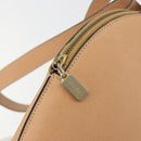 CELINE Shoulder Bag Leather Beige Gold Tone Auth ep15255-10