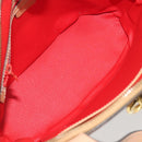 CELINE Shoulder Bag Leather Beige Gold Tone Auth ep15255-11