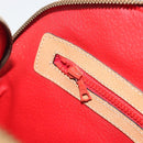CELINE Shoulder Bag Leather Beige Gold Tone Auth ep15255-21