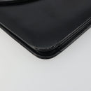 Christian Dior Chain Shoulder Bag Leather Black Gold Tone Auth ep15258-16