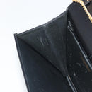 Christian Dior Chain Shoulder Bag Leather Black Gold Tone Auth ep15258-22