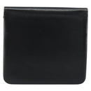 Christian Dior Chain Shoulder Bag Leather Black Gold Tone Auth ep15258-2