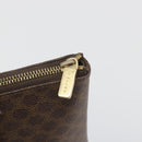 CELINE Macadam Tote Bag PVC Leather Brown Gold Tone Auth ep15259-17