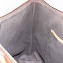 CELINE Macadam Tote Bag PVC Leather Brown Gold Tone Auth ep15259-20