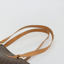 CELINE Macadam Tote Bag PVC Leather Brown Gold Tone Auth ep15259-8