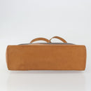 CELINE Macadam Tote Bag PVC Leather Brown Gold Tone Auth ep15259-5