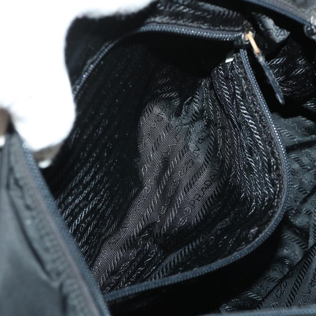 PRADA Shoulder Bag Nylon Black Auth ep1526