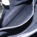 Christian Dior Canage Hand Bag Patent Navy Silver Auth ep15260-21