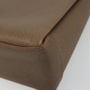 GUCCI Hand Bag Leather Brown Gold Tone Auth ep15262A-12