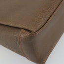 GUCCI Hand Bag Leather Brown Gold Tone Auth ep15262A-13