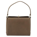 GUCCI Hand Bag Leather Brown Gold Tone Auth ep15262A-2