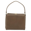 GUCCI Hand Bag Leather Brown Gold Tone Auth ep15262A-3