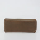 GUCCI Hand Bag Leather Brown Gold Tone Auth ep15262A-9