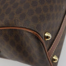 CELINE Macadam Hand Bag PVC Leather Brown Gold Tone Auth ep15266-9