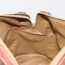 CELINE Macadam Hand Bag PVC Leather Brown Gold Tone Auth ep15266-20