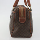 CELINE Macadam Hand Bag PVC Leather Brown Gold Tone Auth ep15266-4