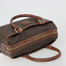 CELINE Macadam Hand Bag PVC Leather Brown Gold Tone Auth ep15266-6