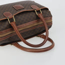 CELINE Macadam Hand Bag PVC Leather Brown Gold Tone Auth ep15266-7