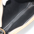 CELINE Clutch Bag Leather Black Gold Tone Auth ep15267-10