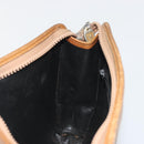CELINE Clutch Bag Leather Black Gold Tone Auth ep15267-17