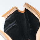 CELINE Clutch Bag Leather Black Gold Tone Auth ep15267-18