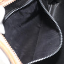 CELINE Clutch Bag Leather Black Gold Tone Auth ep15267-12