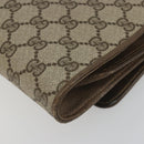 GUCCI GG Supreme Shoulder Bag PVC Leather Beige Gold Tone Auth ep15270-15