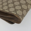 GUCCI GG Supreme Shoulder Bag PVC Leather Beige Gold Tone Auth ep15270-13