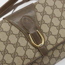 GUCCI GG Supreme Shoulder Bag PVC Leather Beige Gold Tone Auth ep15270-17