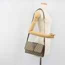 GUCCI GG Supreme Shoulder Bag PVC Leather Beige Gold Tone Auth ep15270-23