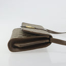 GUCCI GG Supreme Shoulder Bag PVC Leather Beige Gold Tone Auth ep15270-3