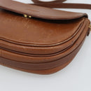 Burberrys Shoulder Bag Leather Brown Gold Tone Auth ep15272-9