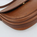 Burberrys Shoulder Bag Leather Brown Gold Tone Auth ep15272-14