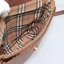 Burberrys Shoulder Bag Leather Brown Gold Tone Auth ep15272-18