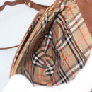 Burberrys Shoulder Bag Leather Brown Gold Tone Auth ep15272-19