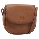 Burberrys Shoulder Bag Leather Brown Gold Tone Auth ep15272-1