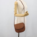 Burberrys Shoulder Bag Leather Brown Gold Tone Auth ep15272-23