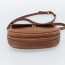 Burberrys Shoulder Bag Leather Brown Gold Tone Auth ep15272-5