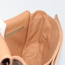 CELINE Macadam Shoulder Bag PVC Leather Brown Gold Tone Auth ep15274-19