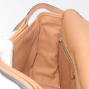 CELINE Macadam Shoulder Bag PVC Leather Brown Gold Tone Auth ep15274-20