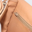 CELINE Macadam Shoulder Bag PVC Leather Brown Gold Tone Auth ep15274-21