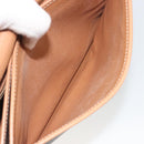 CELINE Macadam Shoulder Bag PVC Leather Brown Gold Tone Auth ep15274-23