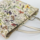 GUCCI Flora Tote Bag Canvas White Multicolor 295252 Auth ep15276-6