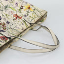 GUCCI Flora Tote Bag Canvas White Multicolor 295252 Auth ep15276-7