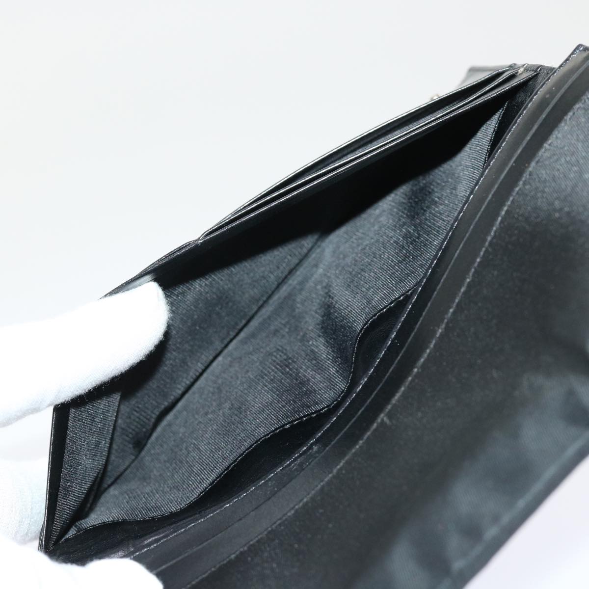 PRADA Long Wallet Nylon Black Auth ep1528